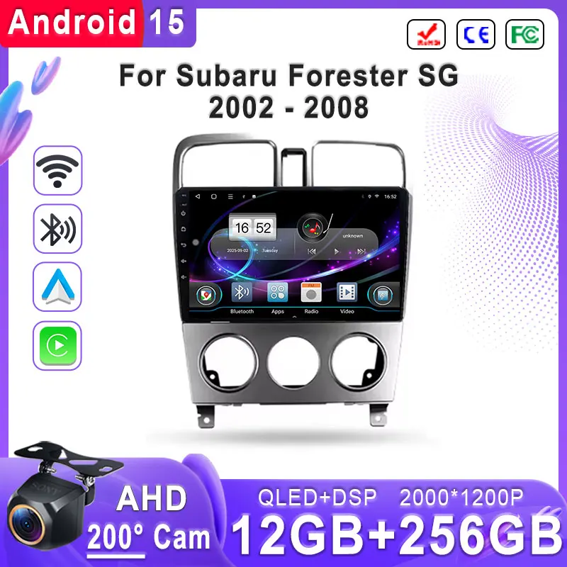 

Android 15 For Subaru Forester SG 2002 - 2008 Car Radio Multimedia Video Player Navigation stereo GPS Head Unit Screen TV