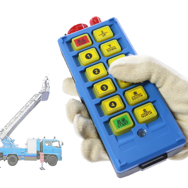 ECD-Q800D 8 Single Buttons Lifting Winch Hoist Overhead Crane Forklift Radio Handheld Industrial Smart Wireless Remote Control