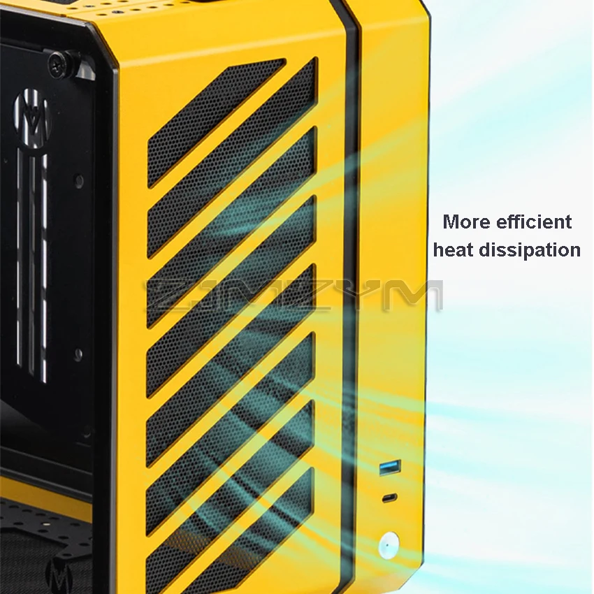 C28 PULSE ITX/MATX Motherboard/Full Tower/Water-Cooled Portable Computer Case With Tempered Glass Aluminum Mini Computer Chassis