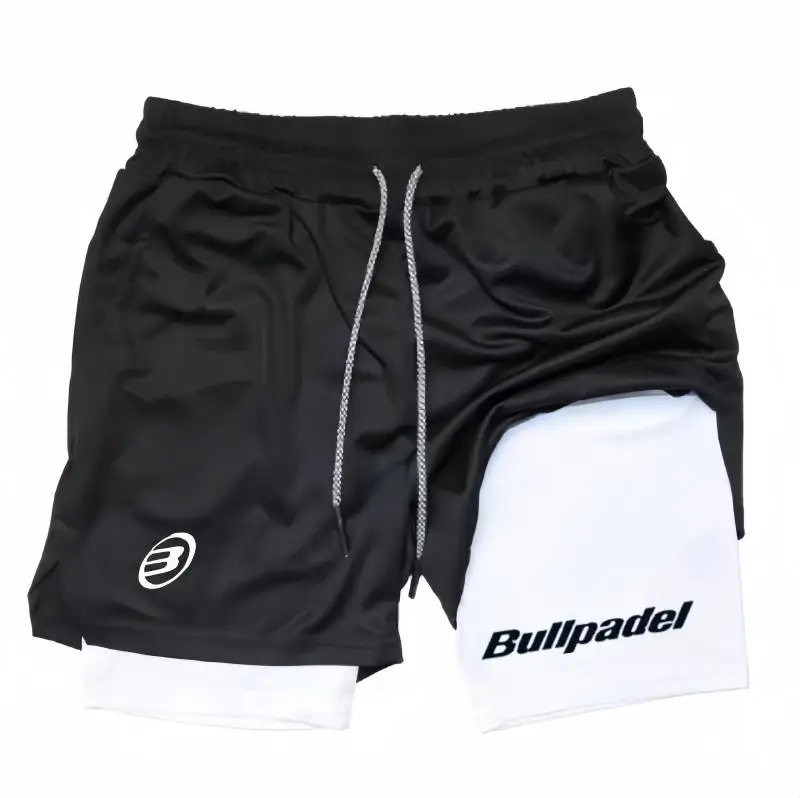 New Men's Padel Sport Shorts Summer Male Breathable Tennis Quick-Drying Badminton Trousers Outdoor Running Sportwear
