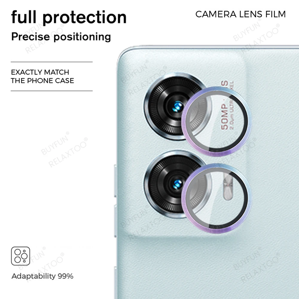 Lens Ring Cover For Motorola Edge 50 Fusion 2024 Case Aluminium Alloy 3D Glass Camera Protector Edge50 50Fusion Edge50Fusion