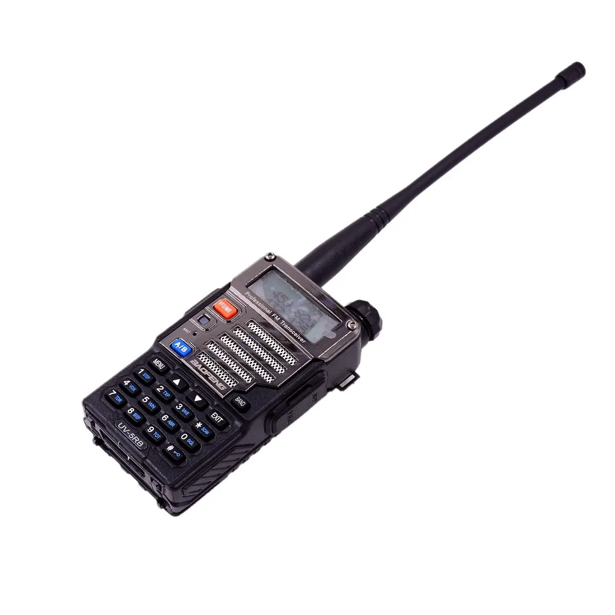 Baofeng-Radio bidireccional 5RB, dispositivo con pantalla VHF UHF, llave, doble espera, Radio FM, rescate, policía de bomberos, comunicación