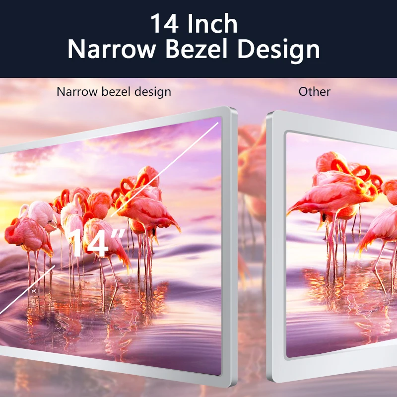 14'' Typ-C Triple Portable Monitor für Laptop, 1080P FullHD Screen Extender One Cable Connect