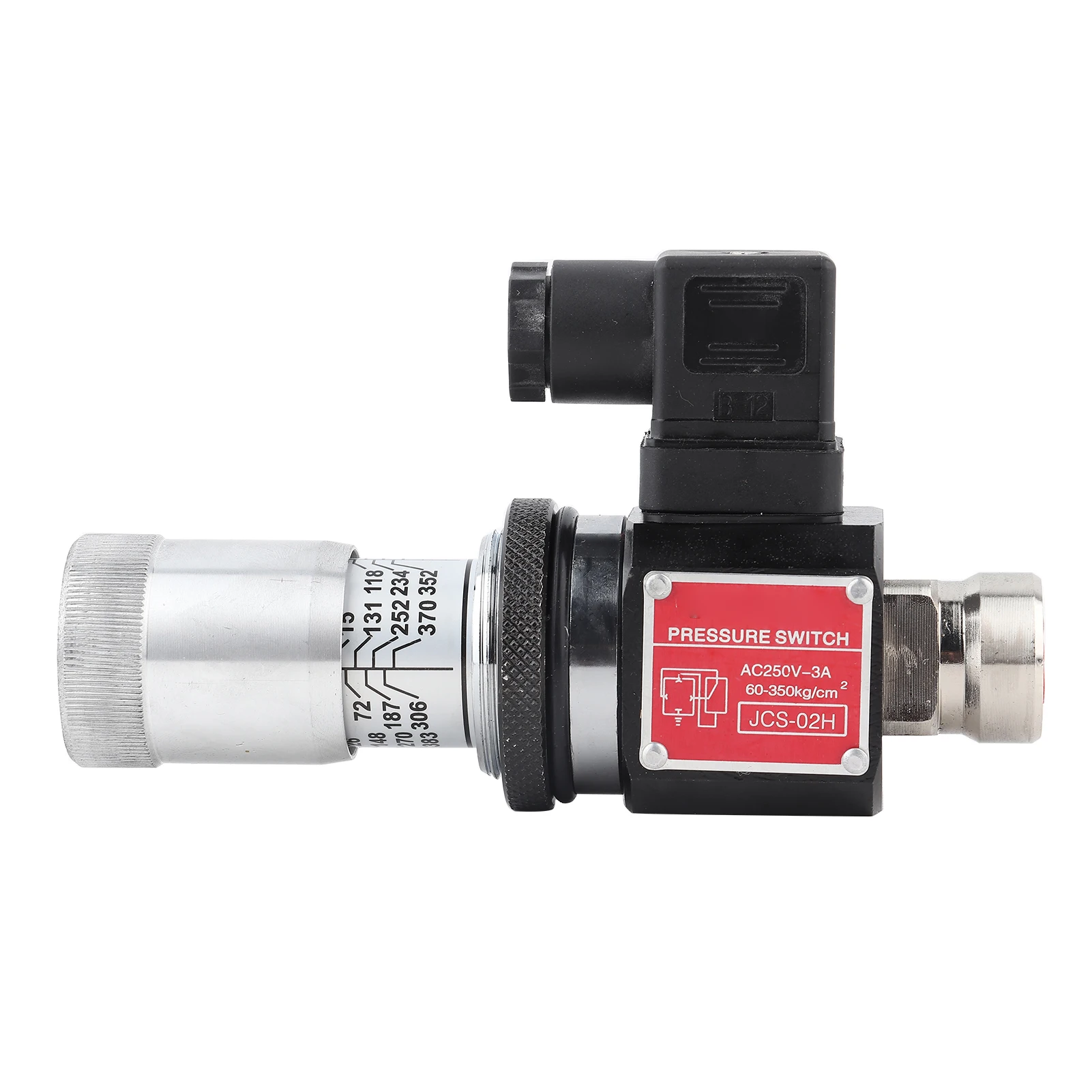 

Hydraulic Pressure Switch JCS‑02H PT1/4 Hydraulic Pressure Switch Pressure Relay 5‑35Mpa 60‑350kg/cm2 Pressure Relay Valve