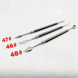 Dental Dental Carving Knife Mechanic Wax Knife Carving Knife Wax Spoon Star Tooth Wax Dispenser Dental Instrument Tool 46#47#48#