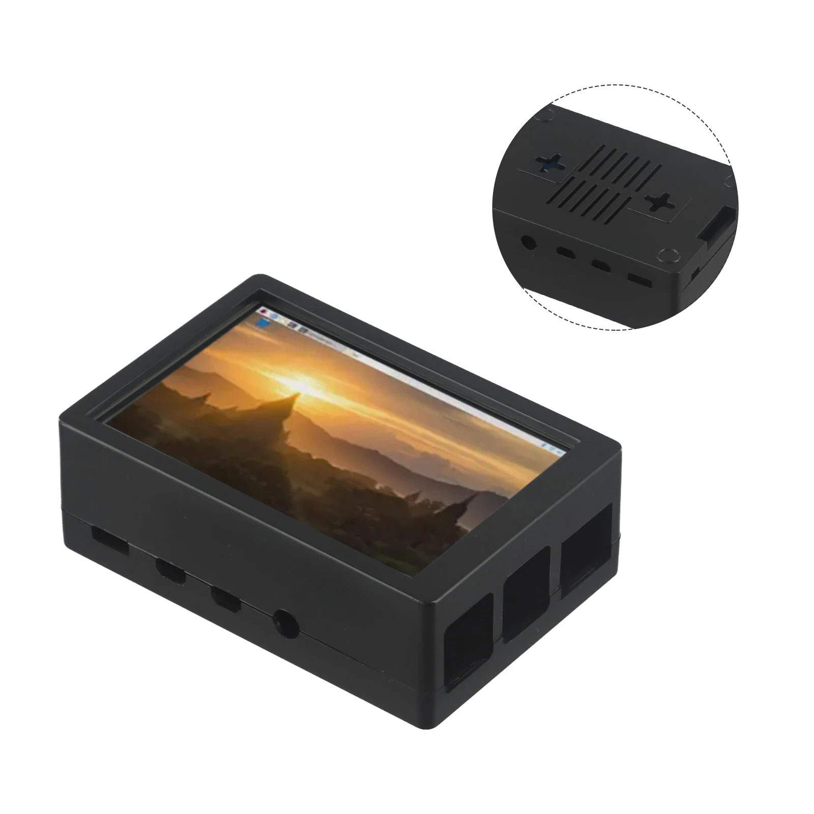 3.5 Inch TFT LCD Display Monitor With Protective Case 320x480 Resolution LED Backlight Monitor Compatible For Raspberry Pi A/B