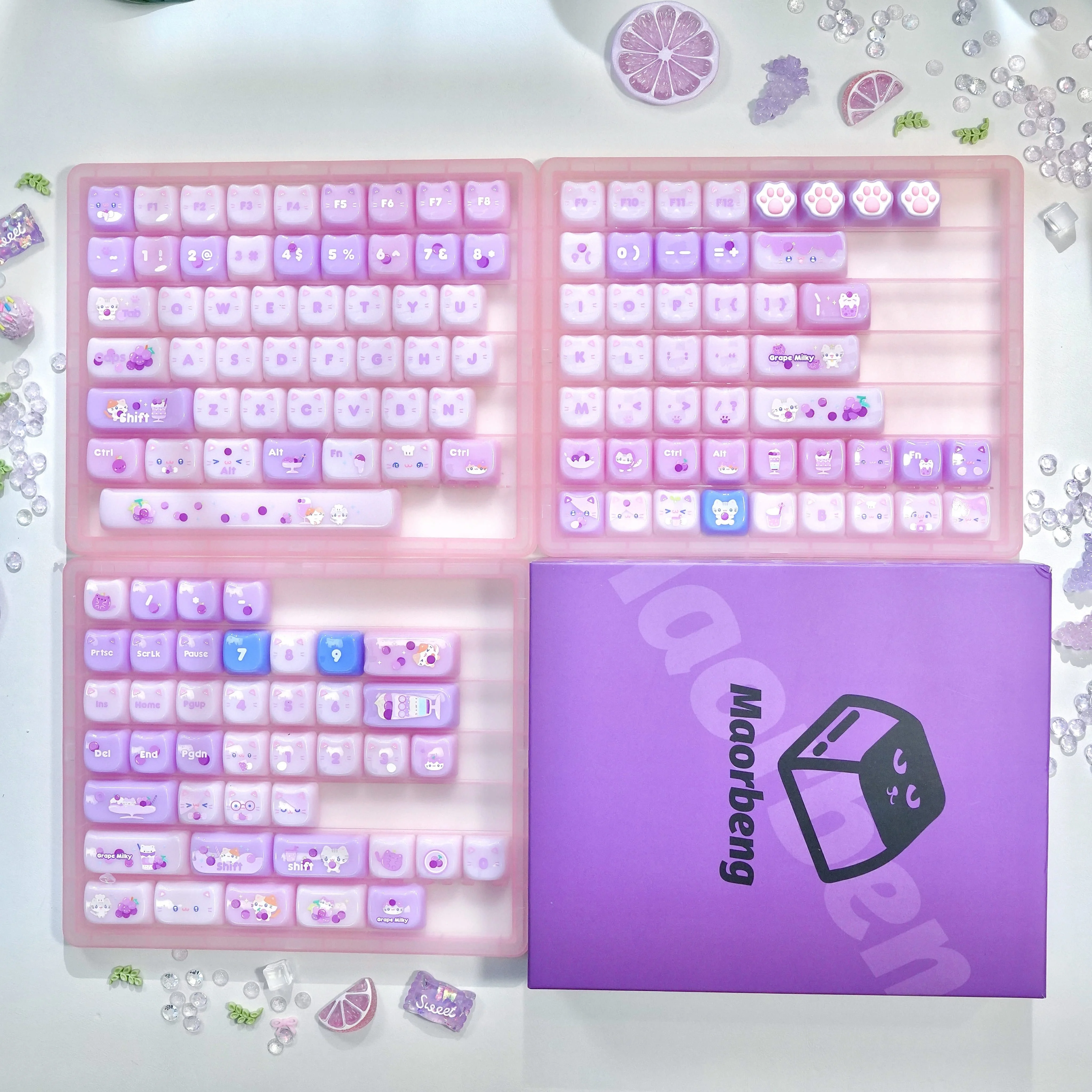 Milkshake Pudding Keycaps 137 Key PBT Material MAO Profile DYE-SUB Wooting Personalized For MX Switch Mechanical Keyboard Keycap