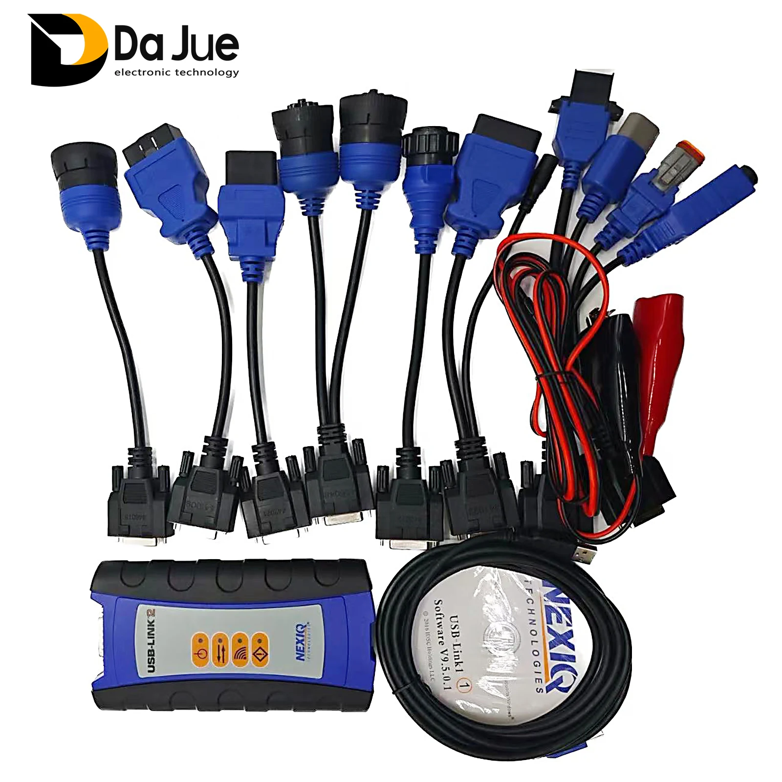 Original Interface NEXIQ2 USB Link2 Diesel Truck Original DB 26Pin Interface Diagnostic Tool for Heavy Duty Truck Scanner