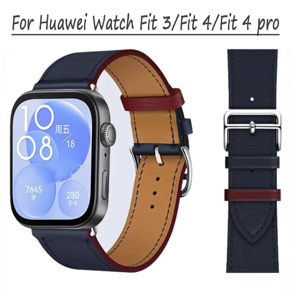 

Leather Strap for Huawei Watch Fit 4/3 Sport Breathable Bracelet Wristband for Huawei Fit 4 Pro Replaceable Bracelet Accessories