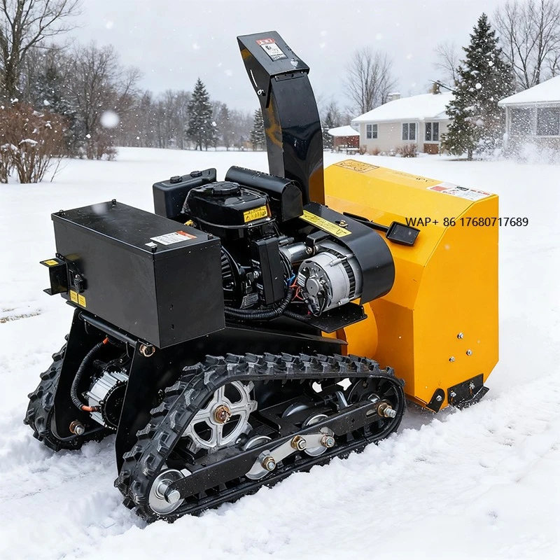 High Quality New Remote Control Snow Sweeper Robot Crawler Snow Blower for Convenient Winter Cleanup