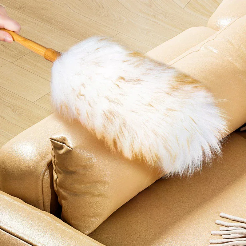/TPz/Duster Household Cleaning Dust Duster Brush Car Cleaning Sweeping Dust Home Daily Use Washable Clean Houseware Tools Wool