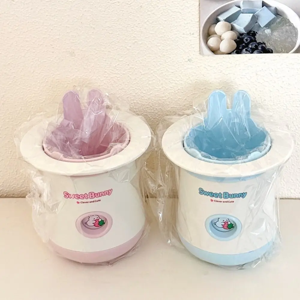 Kawaii Bunny Shape Pen Holder Large Capacity Multi-functional Makeup Brush Holder Pencil Cup Stationery Cosmetics