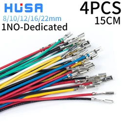 HUSA plug-in spring terminal with live wire 1NO button switch dedicated 8mm 10mm 16mm 22mm