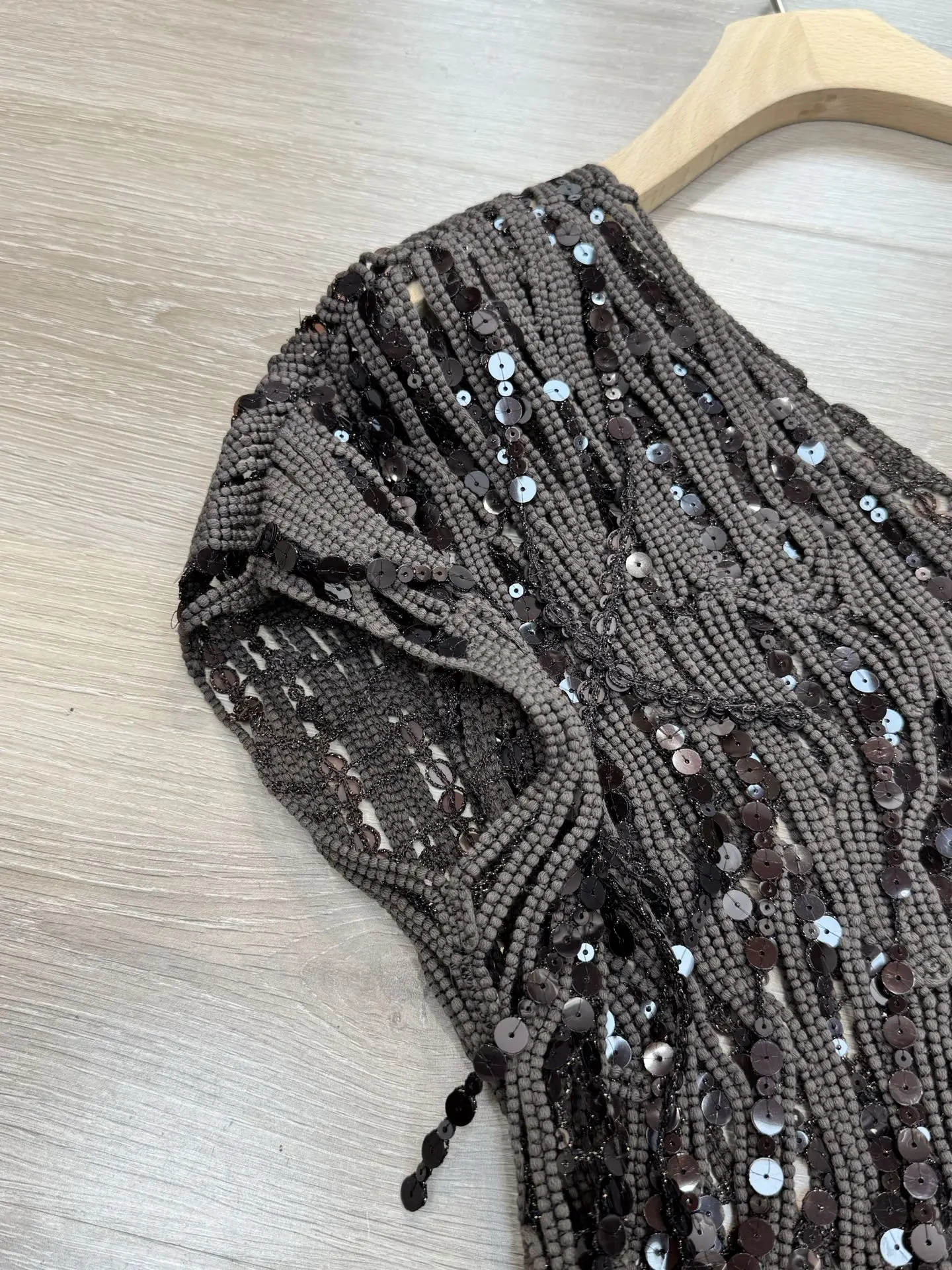 New Spring/Summer High-Quality Heavy-Duty Embroidered Sequined Top For Women
