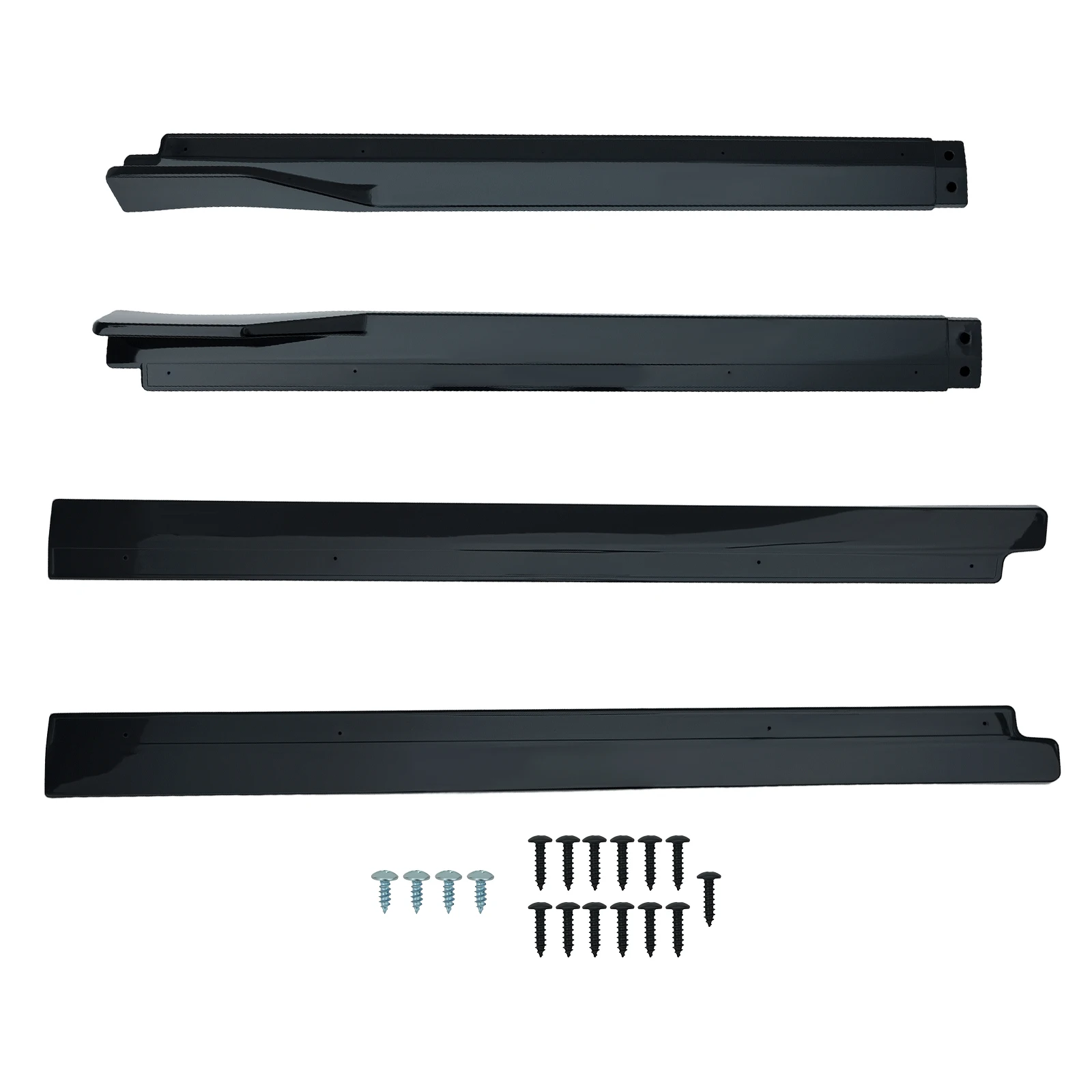 L+R Side Skirt Panel Kit For Toyota Camry 2018-2024 Gloss Black Extension ABS
