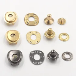 2sets 20x23mm Brass Snap Buttons 6 Colors Snap Fasteners for Sewing Leather Craft Clothes Jeans Bag Handmade DIY Accessories