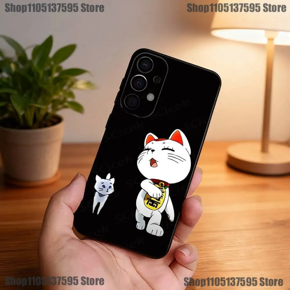 Чехол для телефона Cat D-Dandadan Turbo Granny для Samsung S25, S24, S21, S22, S23, S30, Ultra, S20, Plus, Fe, Lite, 5G, черный чехол