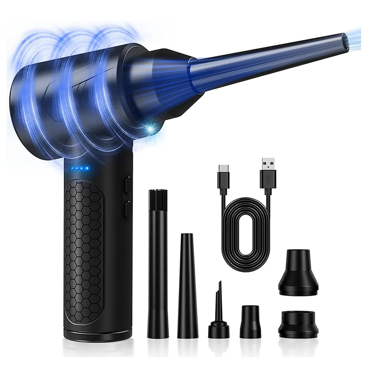 

Multipurpose Electric Duster and Air Blower, Compressed Air Cleaner for PC,Replace Compressed Air Cans for Deep Cleaning