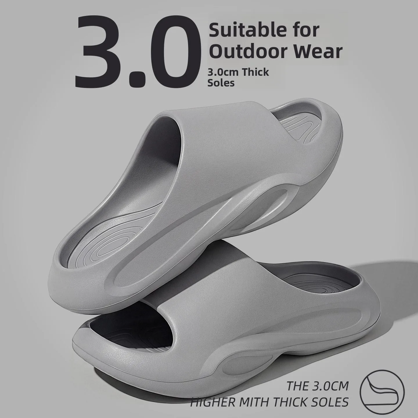 

Men's Summer Outdoor Wearable Slippers Thick Bottom Indoor Home Anti-Slip Comfortable EVA Material Casual Style Bathroom Slip...