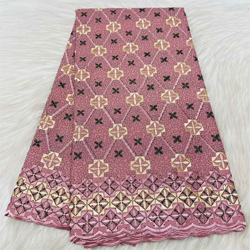 

Nigerian Lace Popular Dubai Style 5yards Swiss Voile Lace in Switzerland 2026 Latest African 100% Cotton Embroidery Lace Fabrics