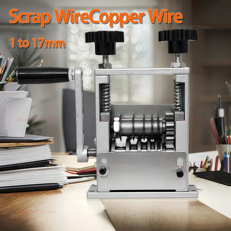 Fast Scrap Wire Stripper Machine Rust-Proof Blades Perfect for Recycling Copper Wires 1-50mm Capacity Cable peeler