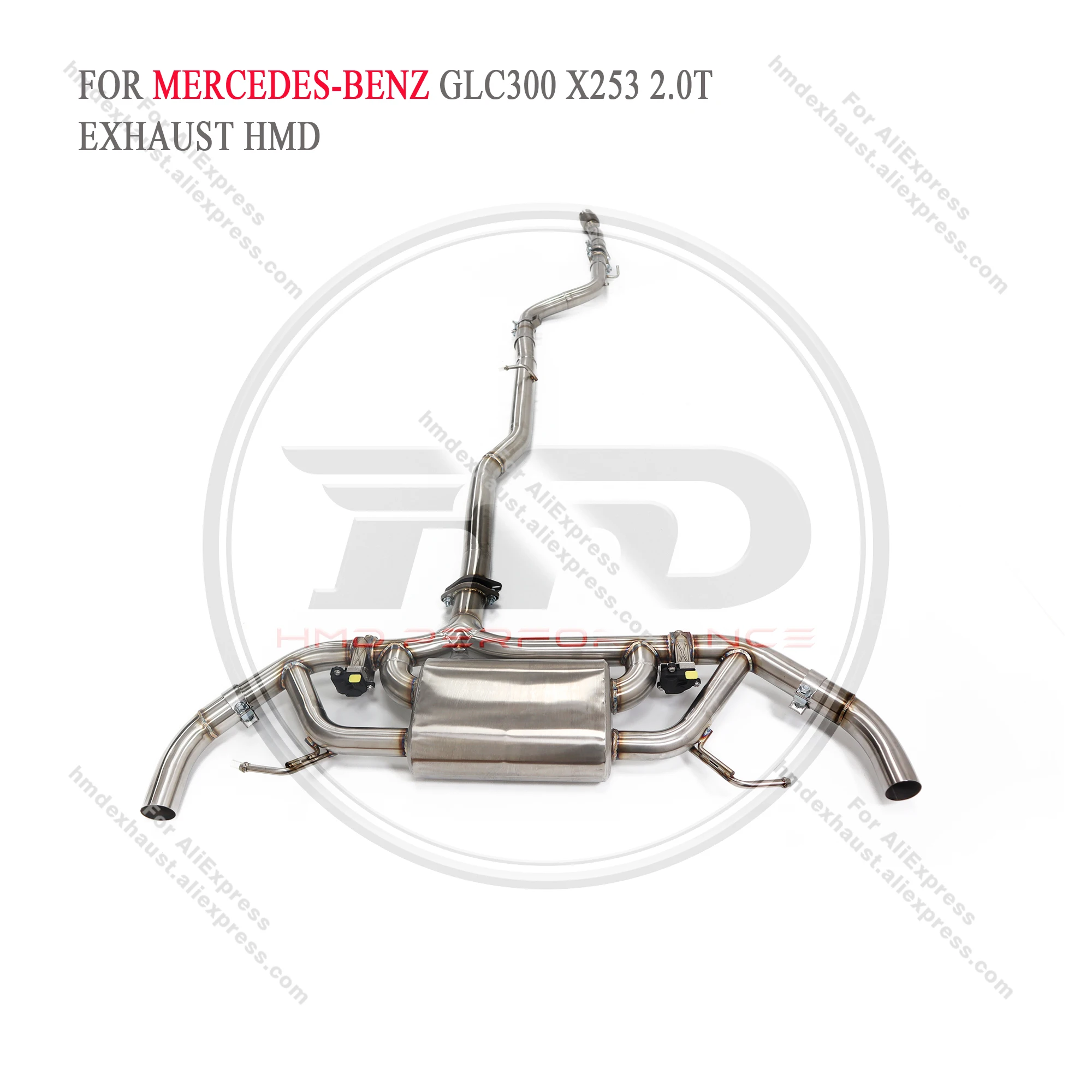 

HMD Exhaust System Stainless Steel Performance Catback for Mercedes Benz AMG GLC300 X253 2.0T Muffler With Valve