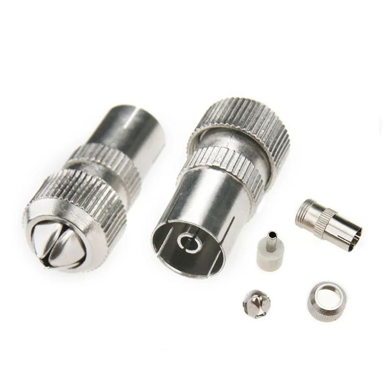 Classic-20Pcs (10 X Male, 10 X Female)TV Aerial Coaxial Cable Connectors Adaptor