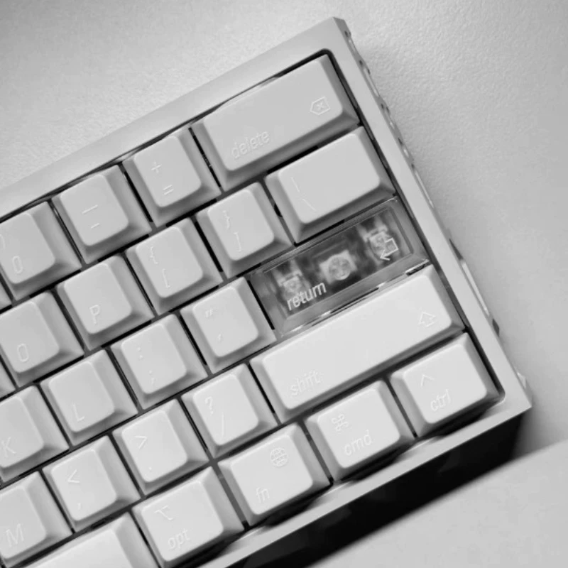 

White Minimalist Theme Keycaps Set Customized Cherry Profile ABS Keyboard KeyCaps for Mechanical Keyboard Accessories Gifts