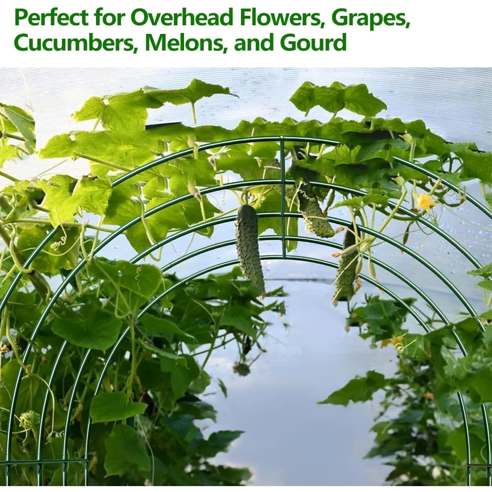 Grote steunboog voor tuinklimplanten, 13,1 x 7,05 x 7,22 voet, robuuste plantenklimboog, multifunctioneel steunframe