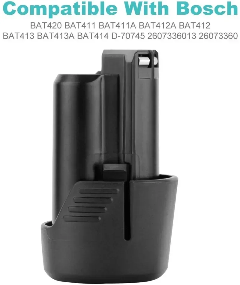 

For BOSCH BAT411 Rechargeable Battery 10.8V/12V Li-ion For BAT411 BAT412A BAT413A D-70745 2607336013 2607336014 PS20-2 PS40-2