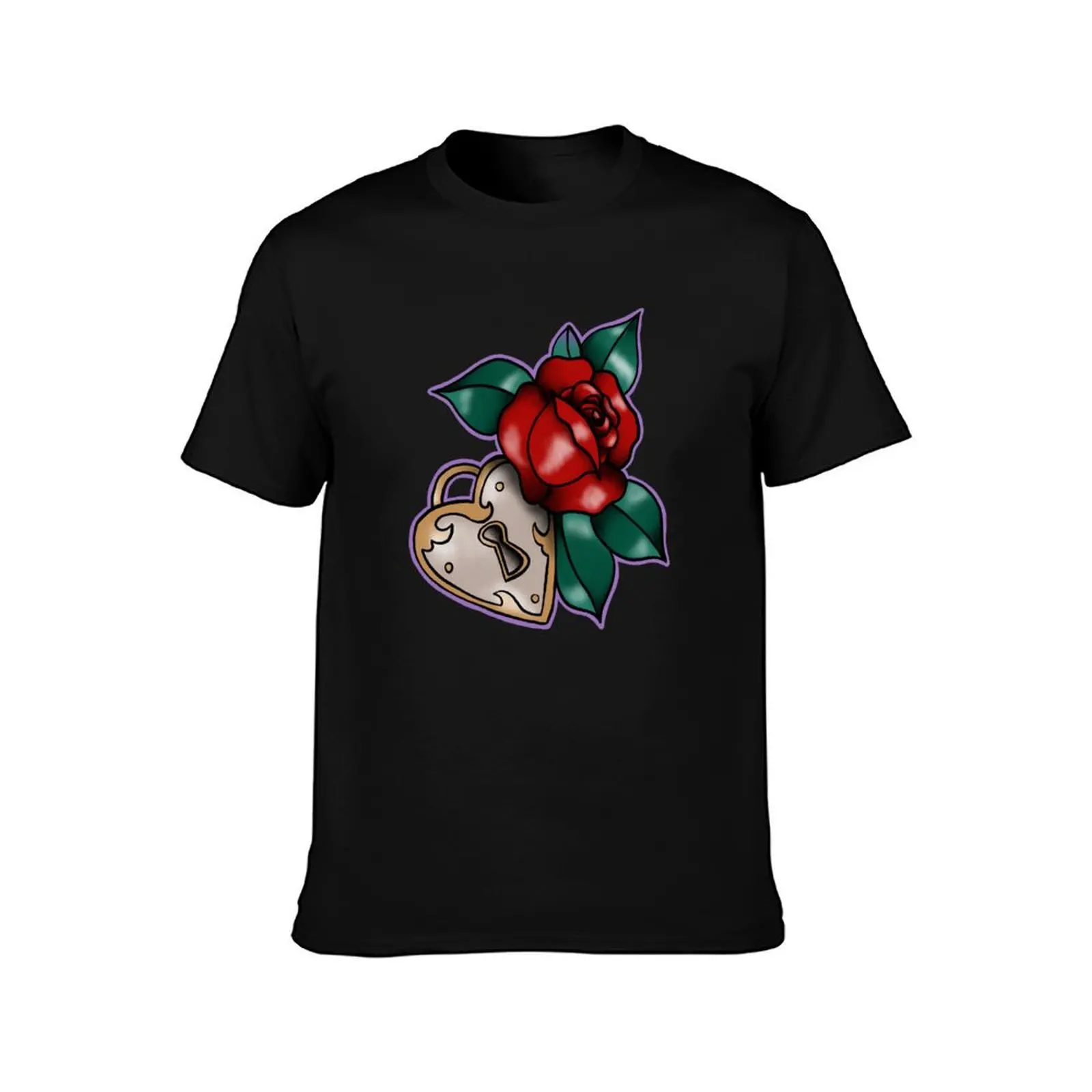 Lock & Rose T-Shirt Halloween Casual T-Shirt