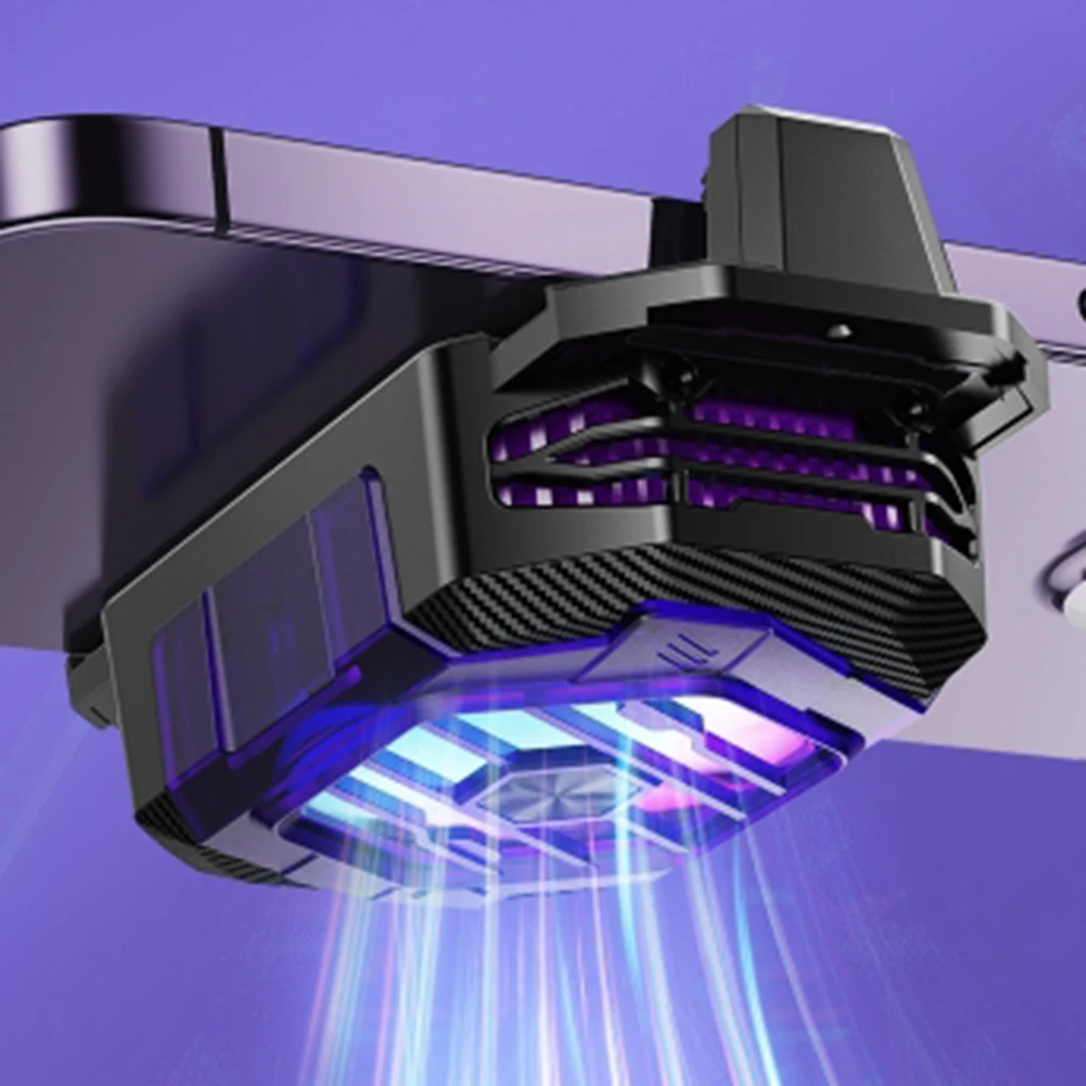 X65 Mobile Phone Game Cooler Magnetic Semiconductor Radiator Phone Live Streaming Clip On Cooler For Playing Games