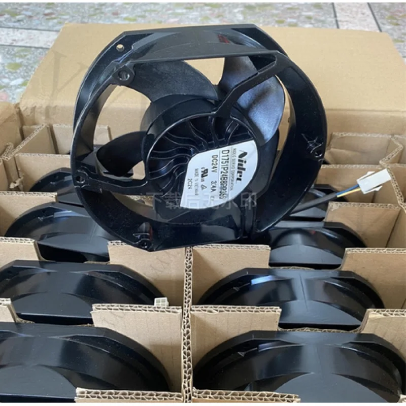 Y+NIDEC D1751P24B8PP356 DC24V 3.4A 17CM 4-Wire Cooling Fan