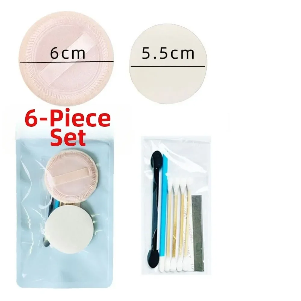 Conjunto de maquiagem descartável de mistura rápida, pincéis macios para lábios, ferramentas de beleza, suprimentos de maquiagem, kit de sopro de pó