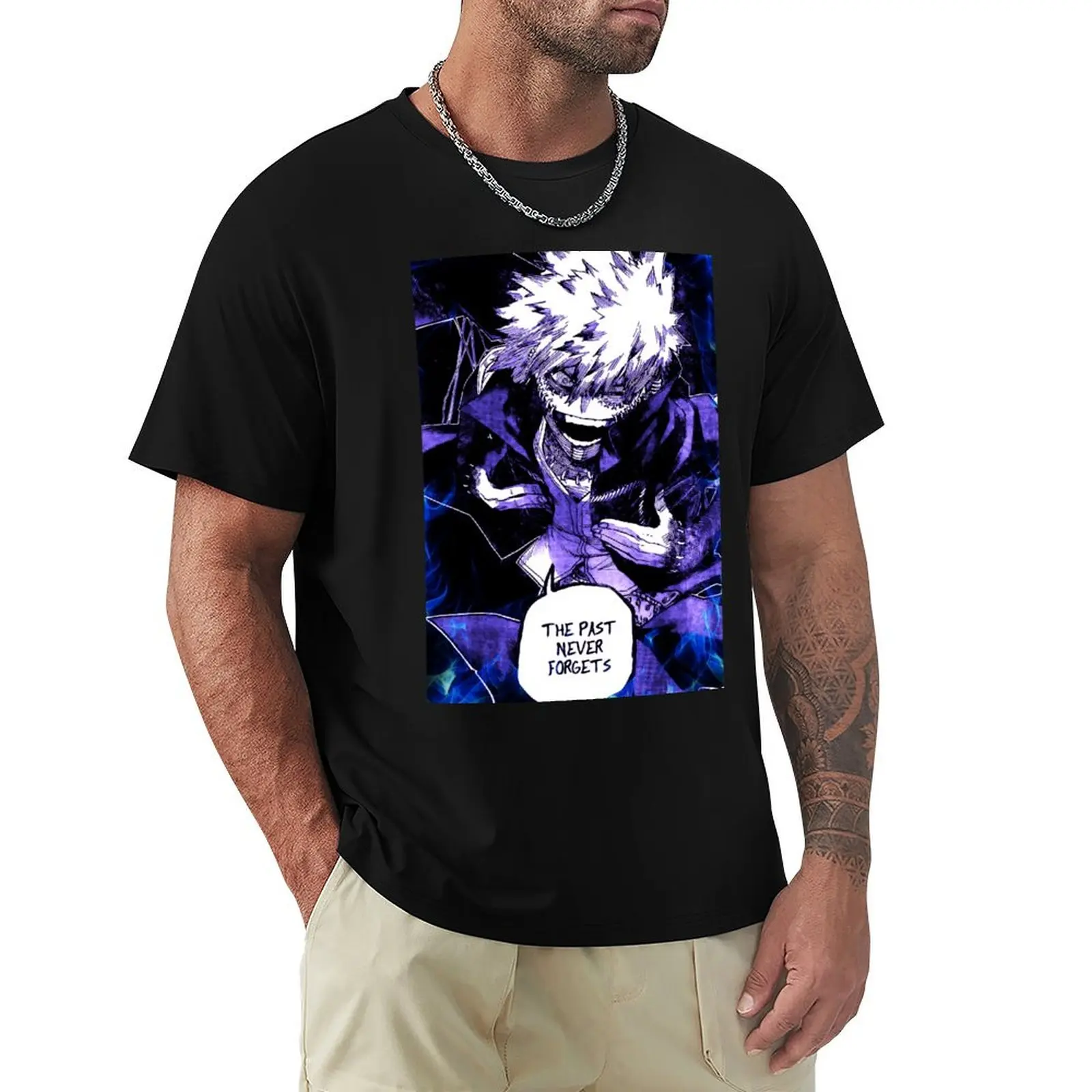 Dabi - The past never fogets T-Shirt anime t shirts oversized vintage graphic tee workout shirts for men