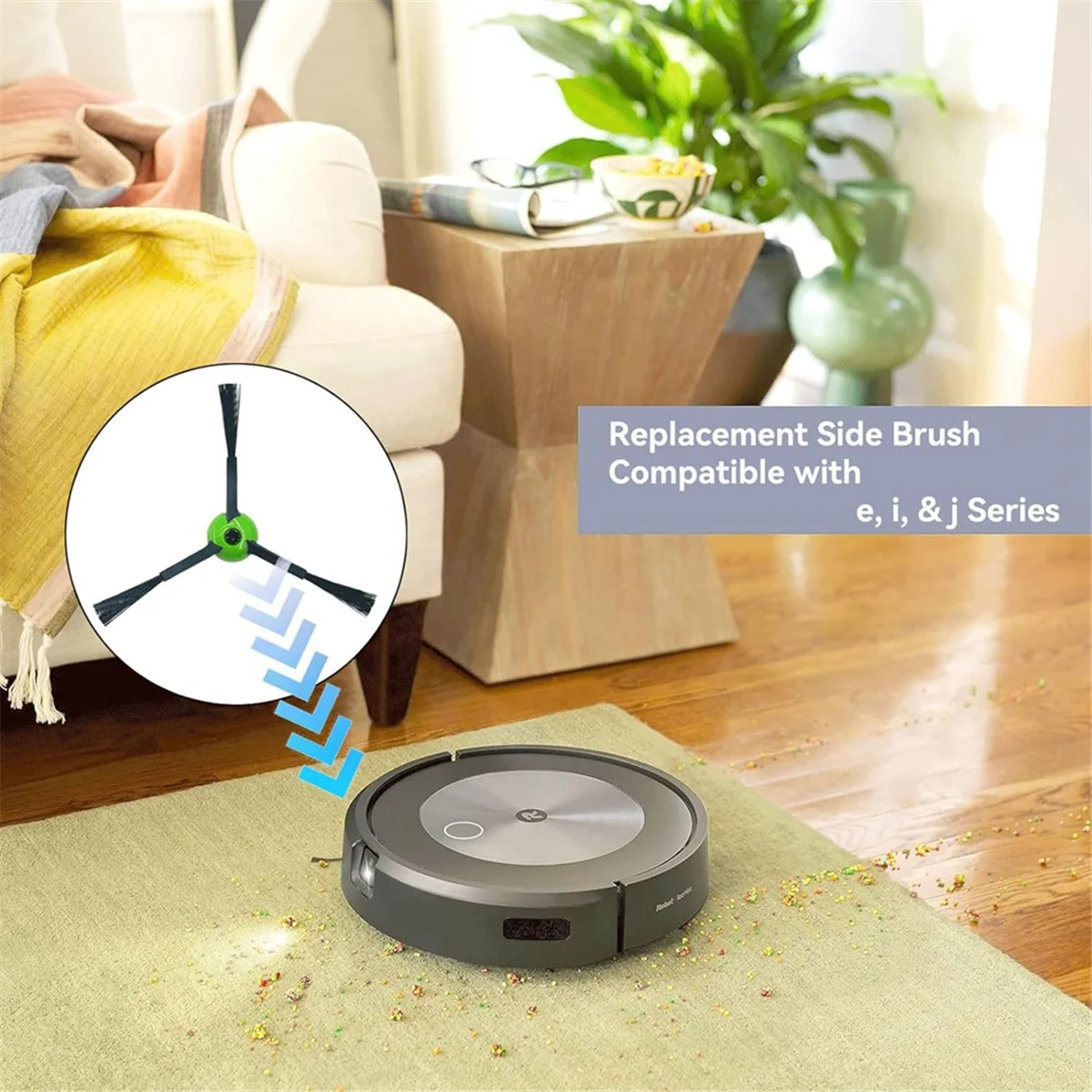 IRobot Roomba Edge-Escovas de varredura, séries I & J e E, I7, I7 +, I8, I8 Plus, Combo J7 J9 Plus, 14 pacotes e5, e6