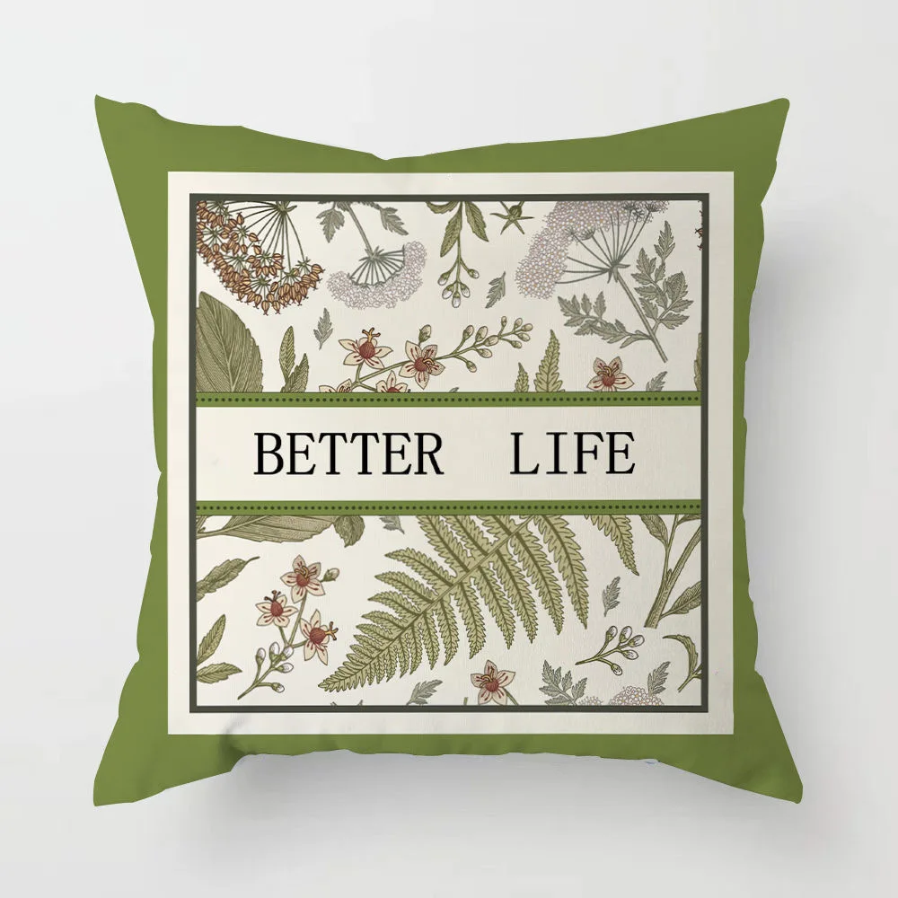 Retro Light Luxury American Pillowcase Living Room Sofa Cushion Cover Bedroom Bed Pillow Cover Square