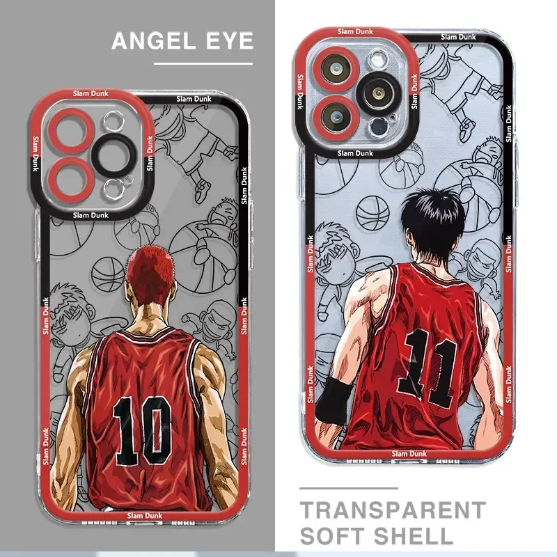 Anime Slam Dunk Phone Case For Motorola Moto Edge 40 Pro G53 G30 G32 G73 G72 G71 G22 G52 G60 G60S G9 Play Plus Soft Back Etui