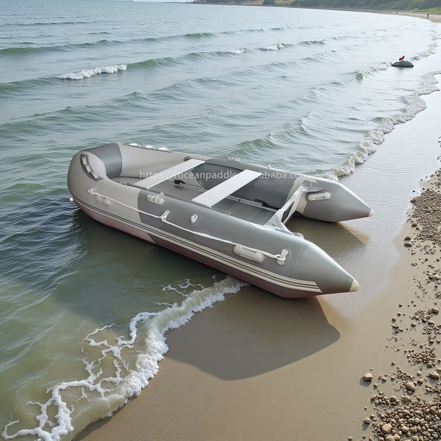 Zodiac Foldable Inflatable Boat With Fishing Holder 12ft 365cm 1.2mm PVC Tender Boats For Sale