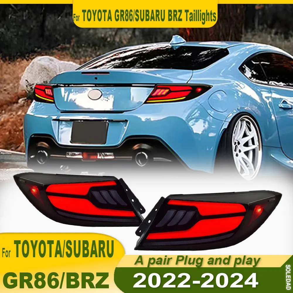 Luces Traseras para Toyota GR86 2022-2024, para SUBARU BRZ, Lámpara Trasera LED de Proyección, Luz Diurna, Accesorios para Auto