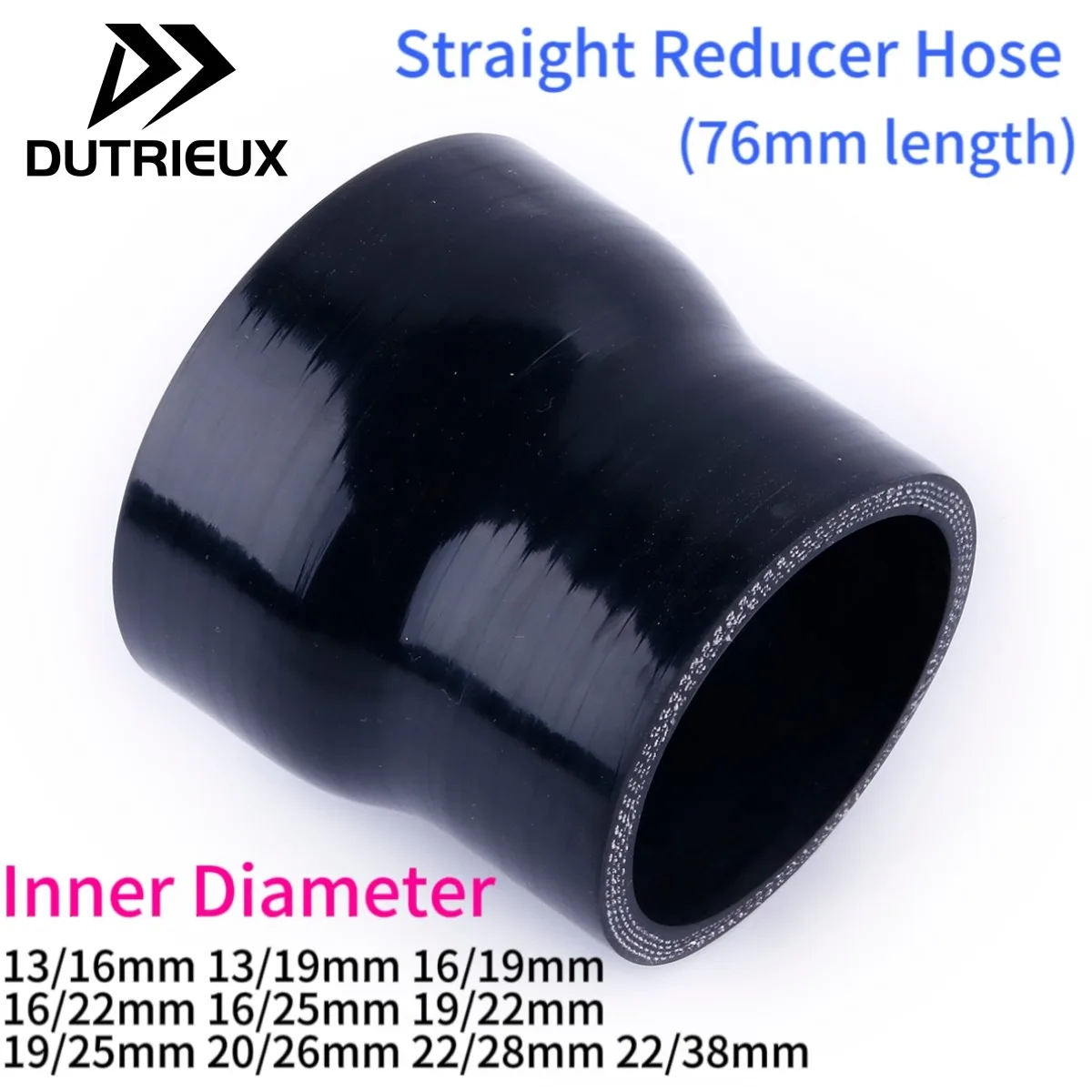 

Straight Reducer Hose General Silicone Coolant Intercooler Pipe Tube Hose 13mm 16mm 19mm 20mm 22mm 25mm 26mm 28mm 38mm