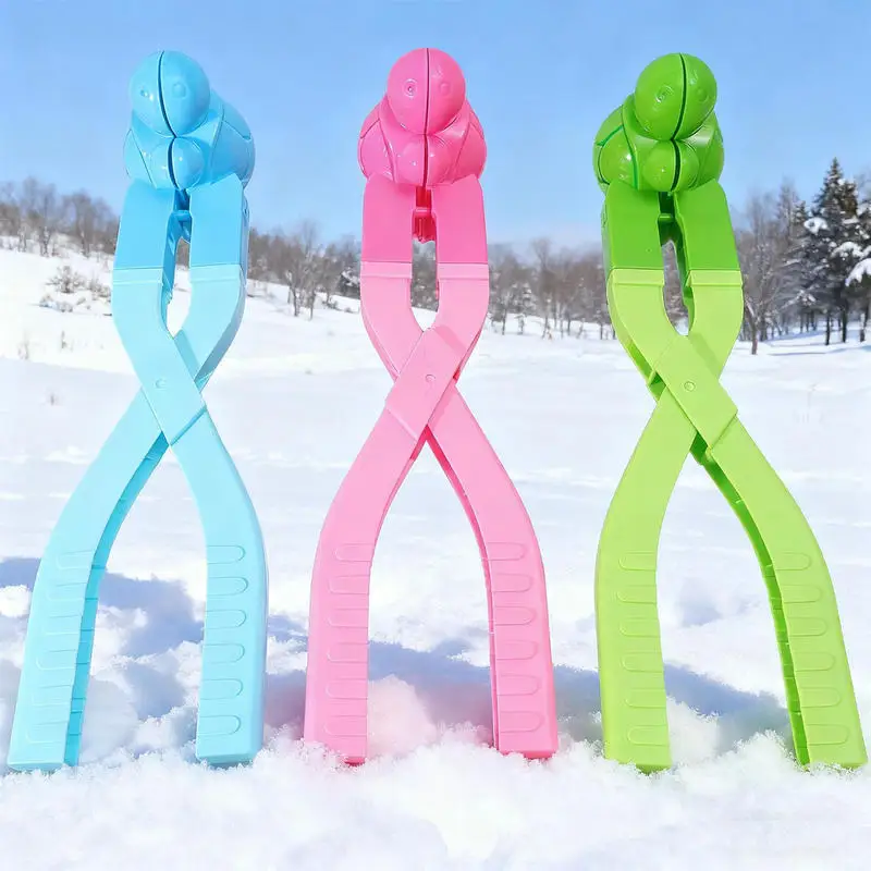 Ferramenta de neve para crianças artefato bebê inverno conjunto de clipe de neve das crianças equipamento de brinquedo animal bola de neve modelo de luta de neve