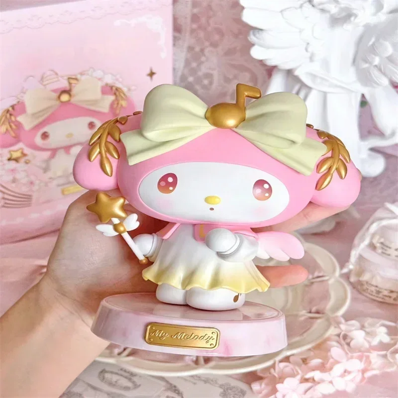 

Sanrio Family Girl Series Music God Style Kuromi My Melody Handmade Model Pvc Peripheral Desktop Decoration Kids Birthday Gifts