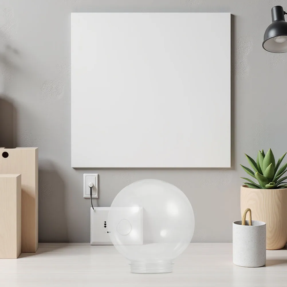 

Clear Acrylic Spherical Lampshade Transparent Replacement Globe Outdoor Cover Easy Install Threaded Design Compatible