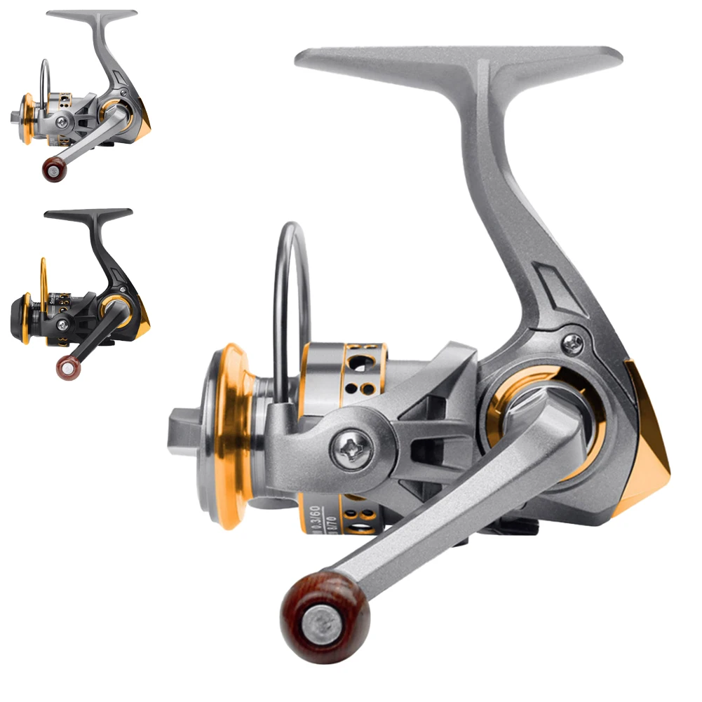 

Spinning Fishing Reel High Speed Wire Cup 12+1BB Bearings 5.2:1 Gear Ratio Fishing Reel With 5KG Braking Force AK150-KF150