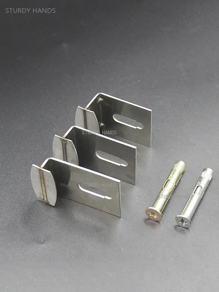 10pc Ceramic Tile Hanging Bracket Stainless Steel Corner Welded Stone Hook Home Wall Hook Ceramic Tile Fixed Connection Fastener
