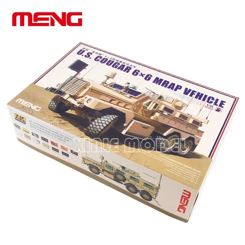 

MENG Model Building Kits 1/35 SS-005 American Cougar 6 × 6 anti-mine anti-ambush Vehicle for Military Toy Model Hobby Collection