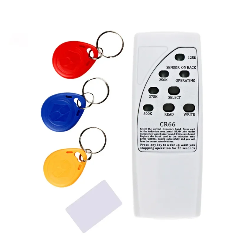 Rfid Card CR66 Reader Rfid Writer Handheld 125KHz Copier Duplicator ID Tags Programmer Copier With Light Indicator