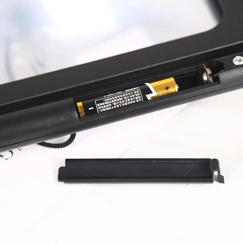 Page Magnifier Magnifying Glass With 6 Led Light Hands-Free Magnifying Glass Large Lens Magnifier Full-Page Rectangular