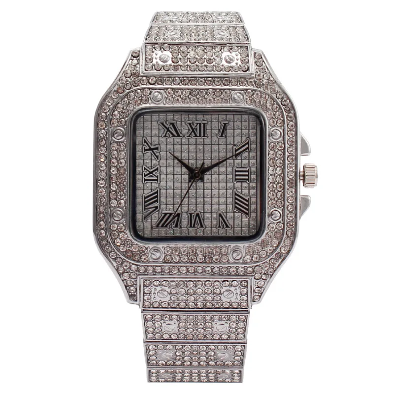 Women Quartz Watch Square Dial Ladies Wristwatch Diamond Roman Numeral Scale Luxury Fashion Daily Wear Female Watches Girl Gifts